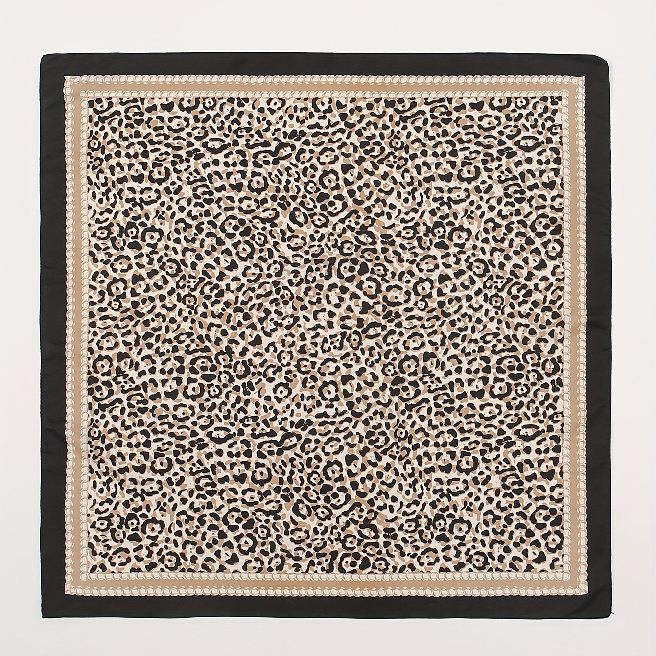 Leopard Print Square Scarf Classic Bandana Neckerchief