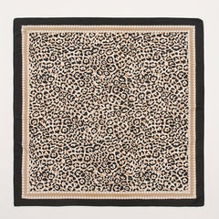 Leopard Print Square Scarf Classic Bandana Neckerchief