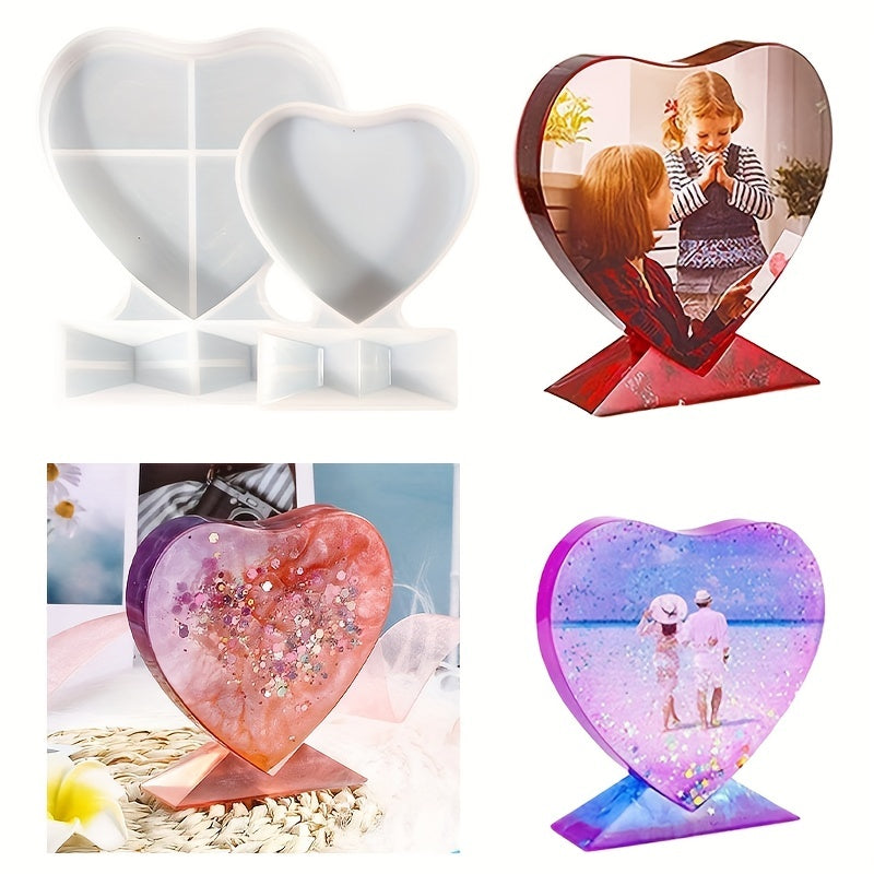 Love Heart Photo Frame Silicone Mold Epoxy Resin Decorative DIY Crafts Gift