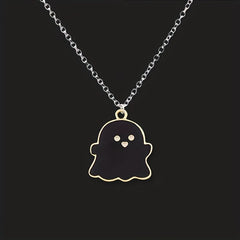 10pcs Cartoon Ghost Charms Alloy Drip Oil Pendant for DIY Jewelry