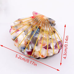 Shell Hair Claw Minimalist Banana Clip Hairgrip Non Slip Hair Accessory