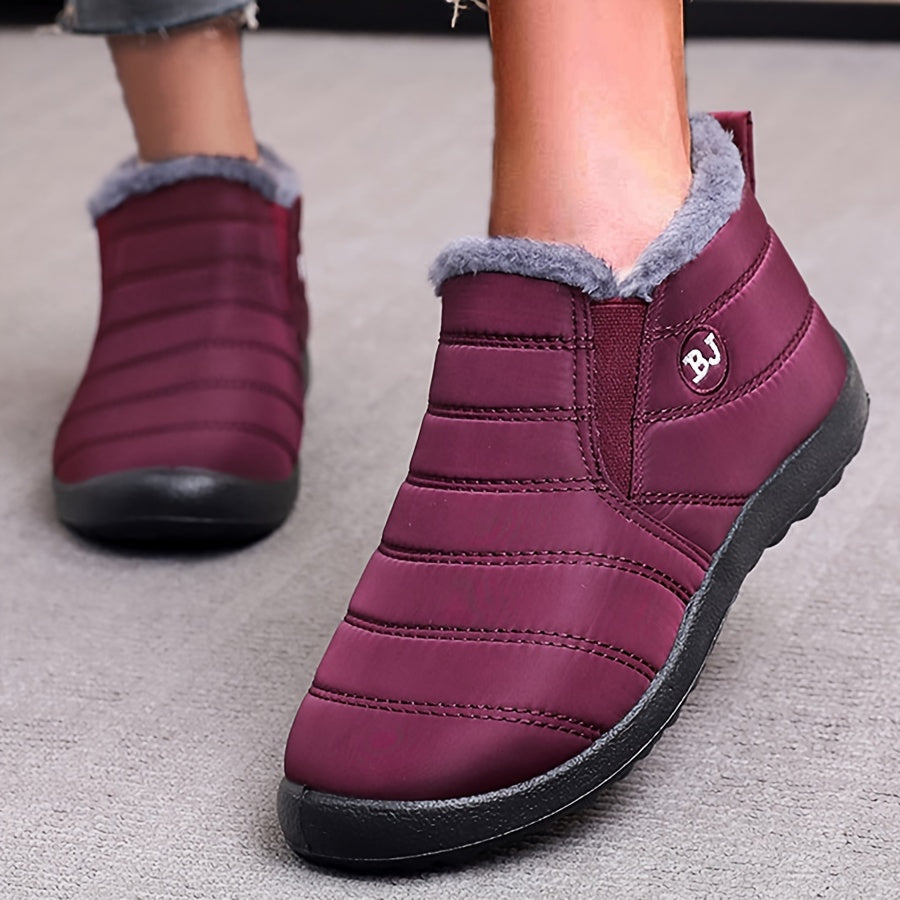 Plush Lined Thermal Furry Snow Boots