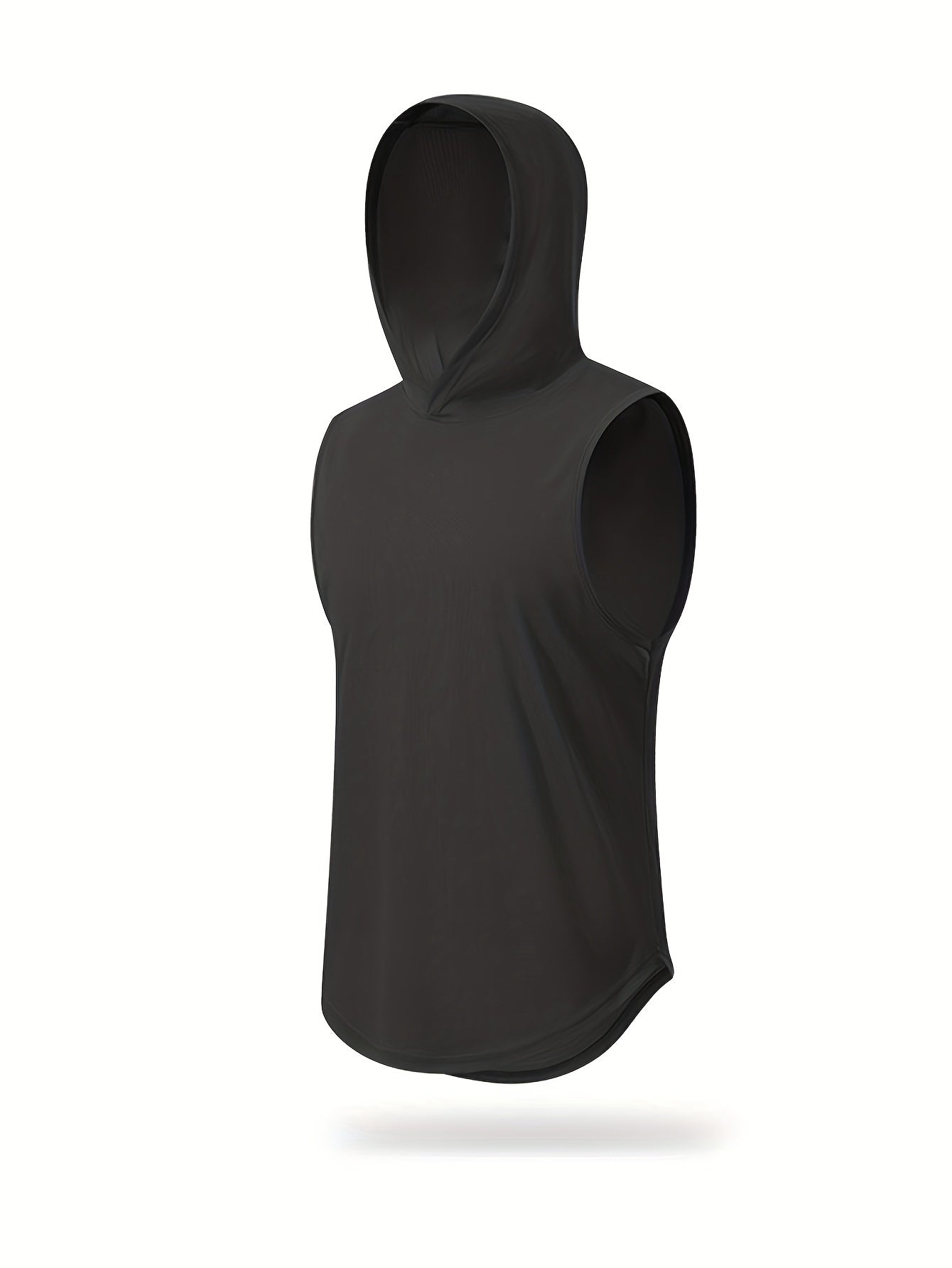 Men's Lightweight Hooded Tank Top for Summer Fitness Training