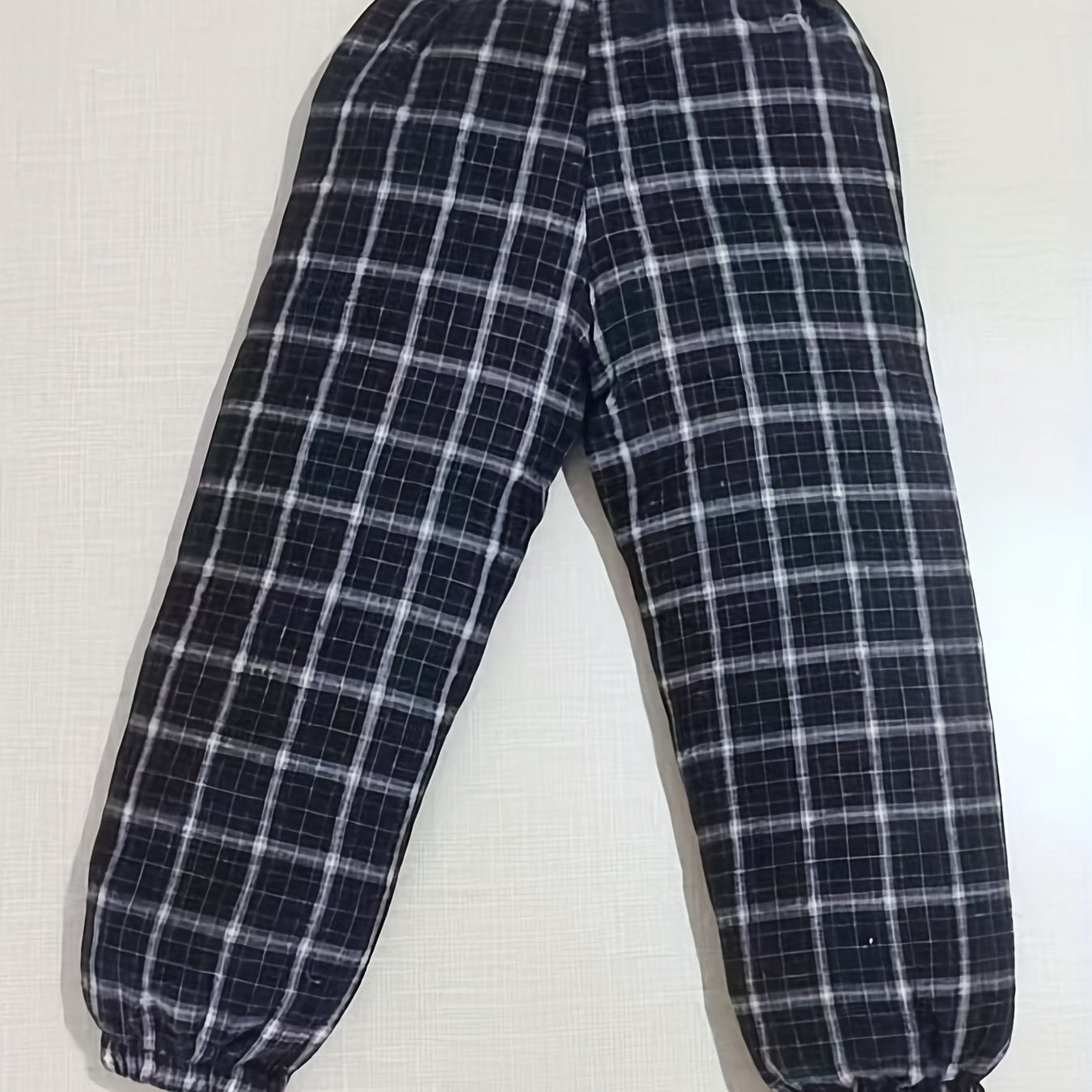 Boys Plaid Pants Bloomers Casual Loose fit Comfortable For Spring And Autumn