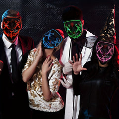 Ghost Luminous Face Mask for Halloween Party