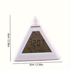 7 LED Digital Alarm Clock for Home Office Dorm Car & Boat