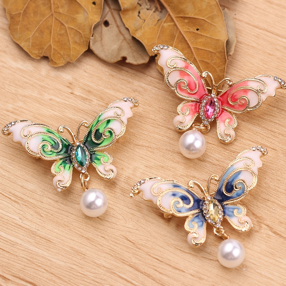 Butterfly Beads Brooch Backpack Pins