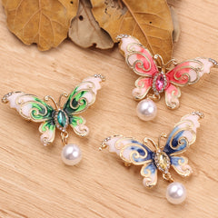 Butterfly Beads Brooch Backpack Pins