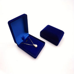 Velvet Necklace Pendant Jewelry Display Box for Gifts