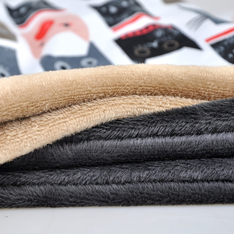 Winter Hat Scarf For Men Soft Warm Knit Hat Lined Beanie Snow Ski
