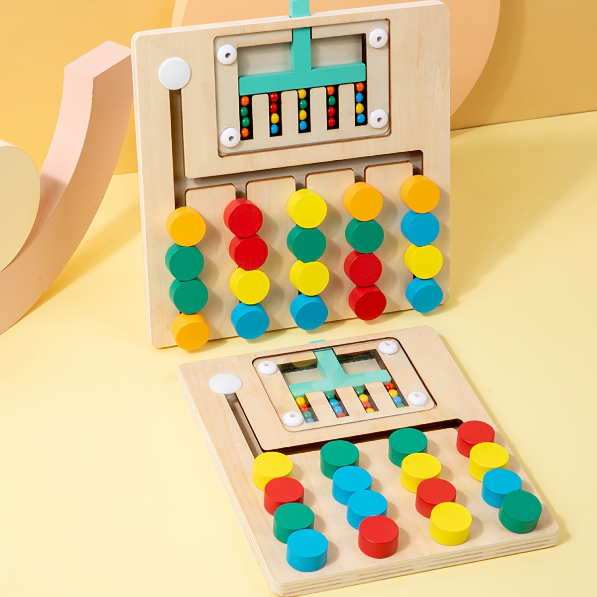 Colorful Bead Counting Puzzle Toy for Kids Ages 3, Educational Learning Toy