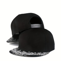 Paisley Print Baseball Cap Hip Hop Block Snapback Hats
