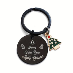 Christmas & New Year Keychain, Festive Decor for Keys & Backpacks