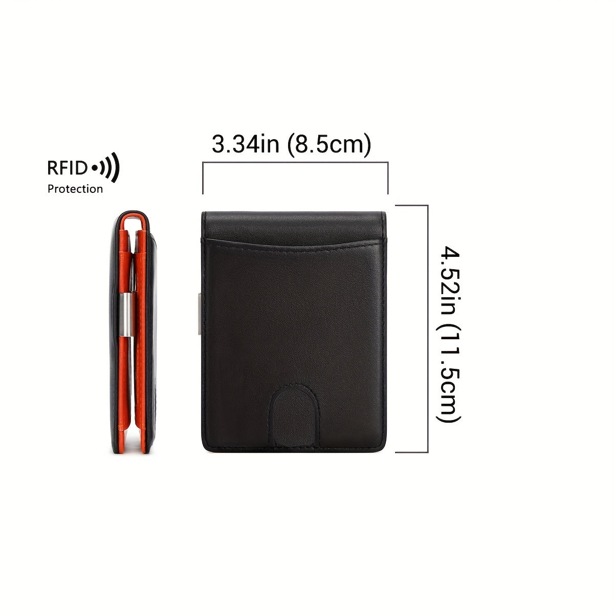 RFID Blocking Slim Bifold Leather Men's Wallet Gift