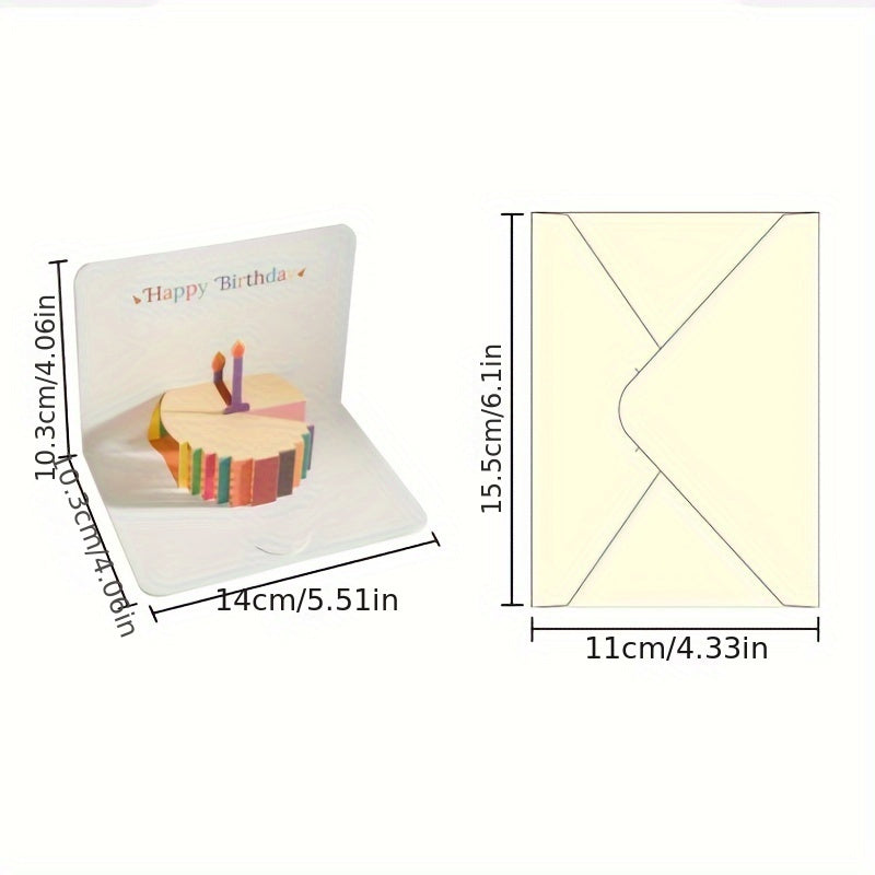 3D Pop Up Happy Birthday Card For Women Men Kid With Envelope