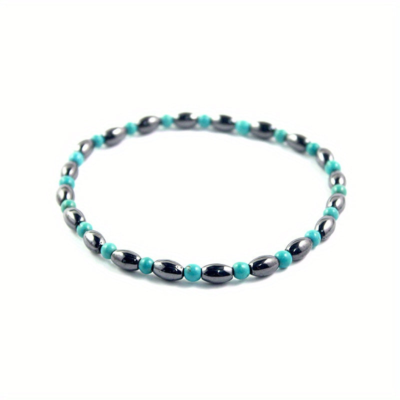 Gallstone Beaded Anklet Energy Healing Bracelet