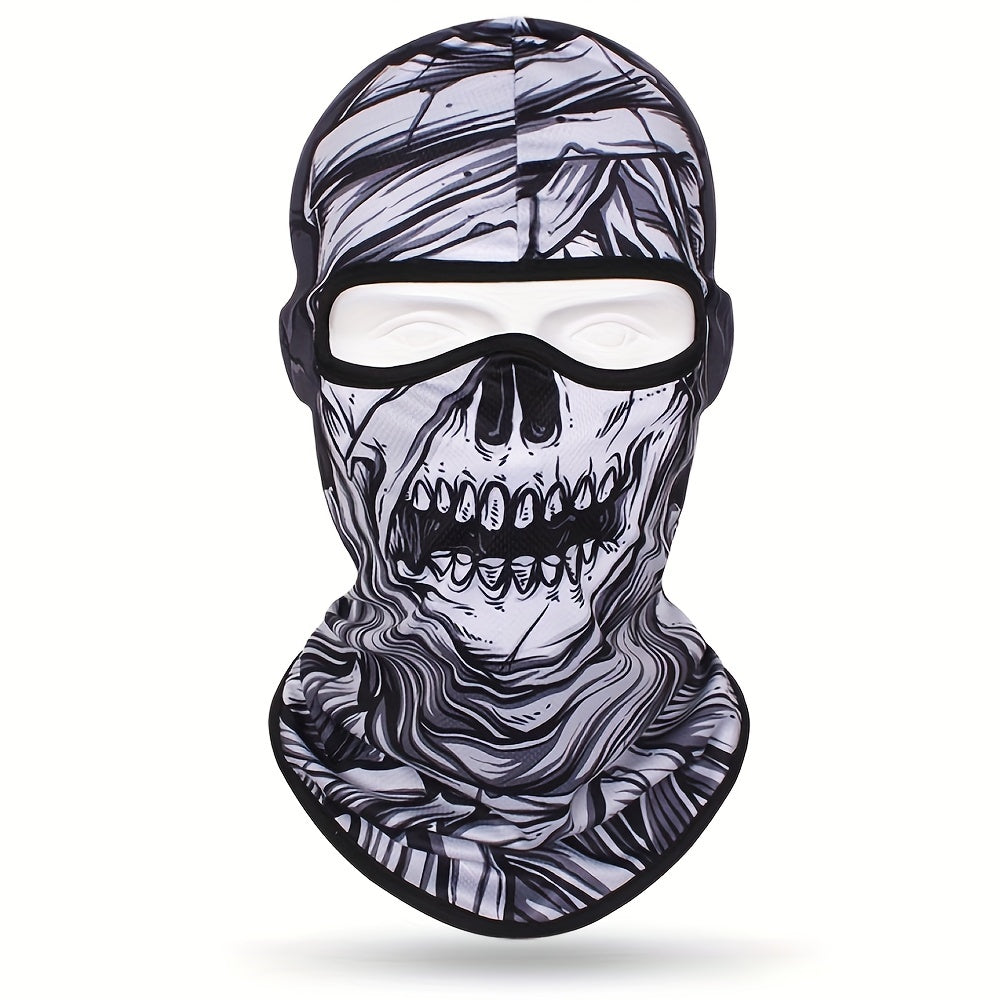 Multicolor Skull Mask Cycling Hat Windproof Dustproof Sun Protection