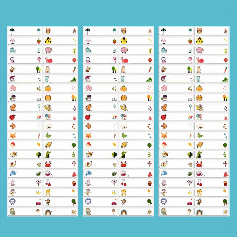 Customize Name Tag Sticker Waterproof Labels Animal Design