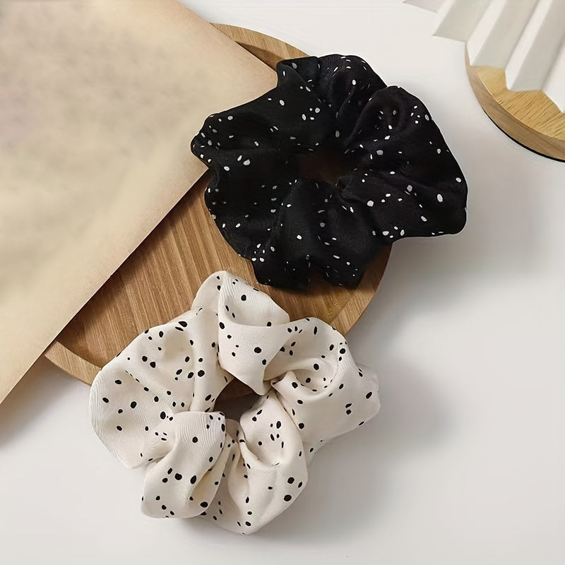 Scrunchies Hair Tie Style Hair Rope Dot Hair Ring Elastic Ponytail Holder