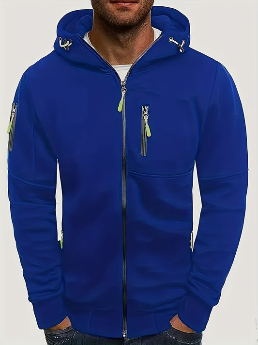 Men's Zipper Hooded Jacket Sports Fitness Sweater