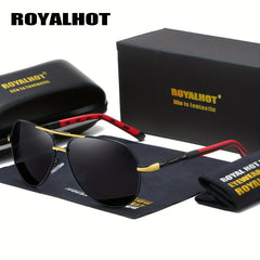 RoyalHot Mixed PC Polarized Alloy Oval Classic Frame Sunglasses