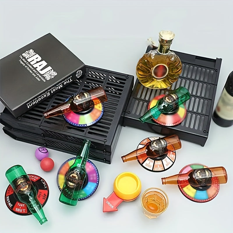Wine Bottle Turntable Drinking Game Party Toy