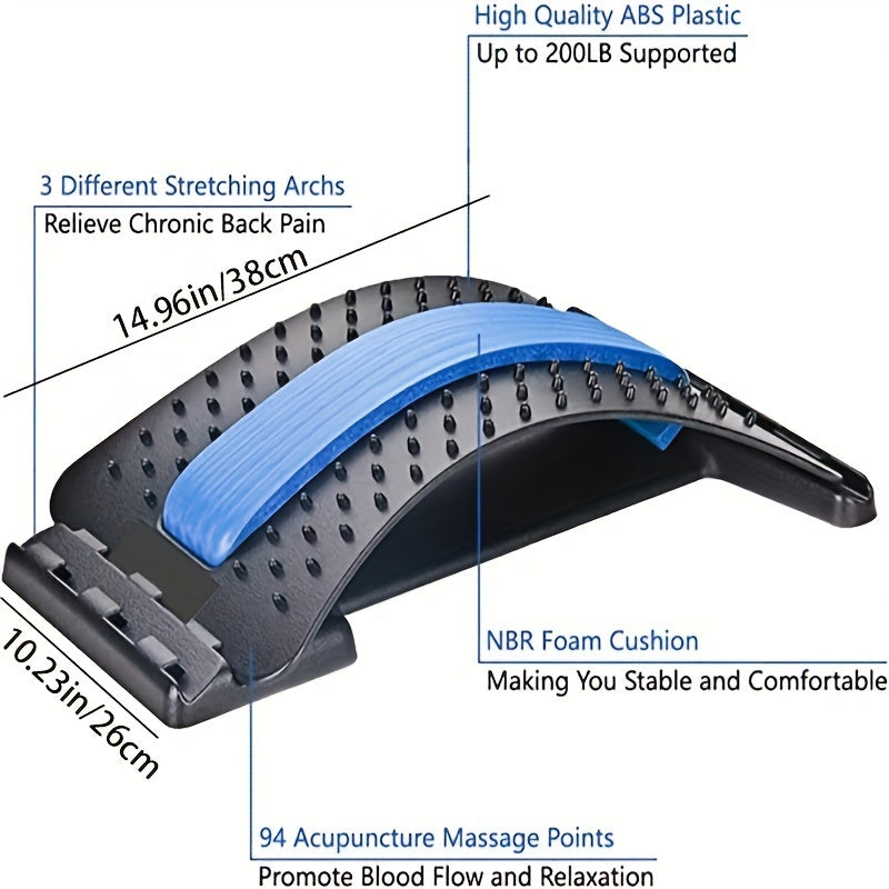 Adjustable Lumbar Relaxer Magnetic Therapy Back Stretcher Pillow