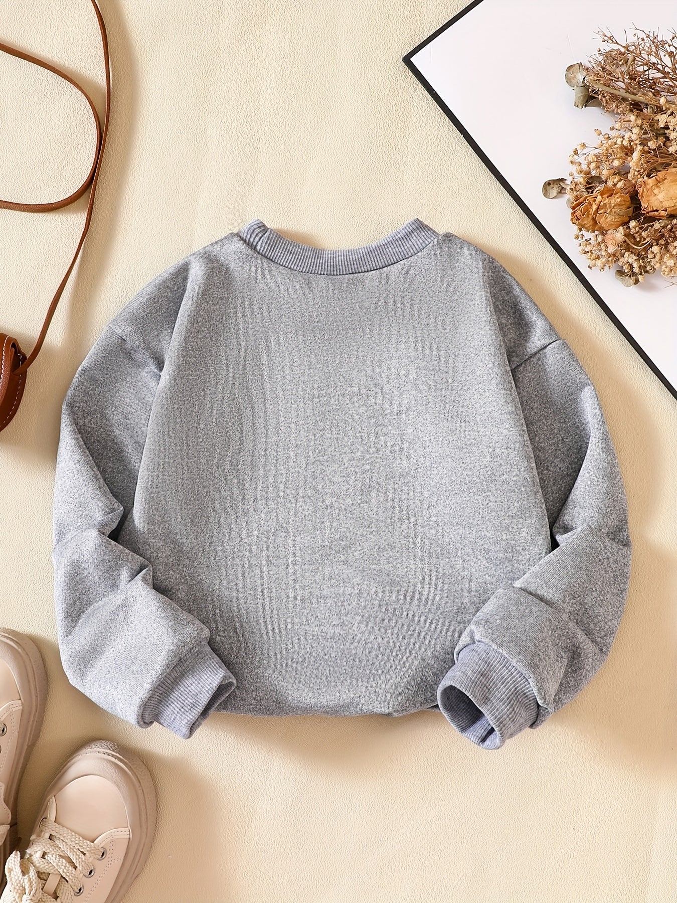 2pcs Boo Print Sweatshirt For Boys Casual Graphic Stretch Fabric Autumn Winter
