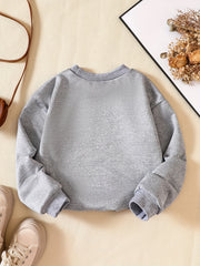 2pcs Halloween Boo Print Boys Pullover Sweatshirt Crew Neck Tops Kids Clothing
