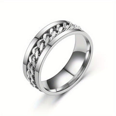 Hip Hop Style Rotatable Ring for Men