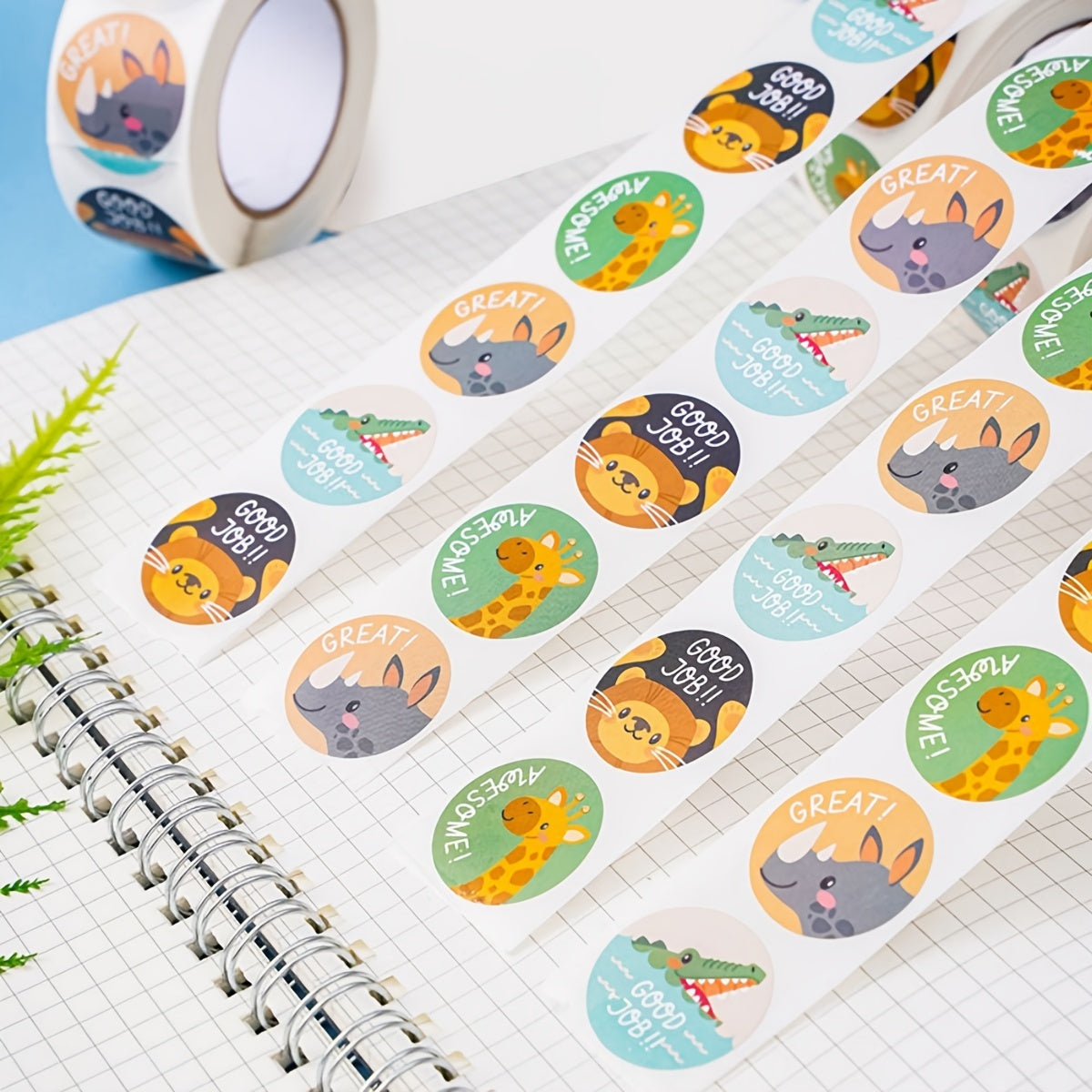 500pcs Colorful Reward Stickers for Family & Classroom