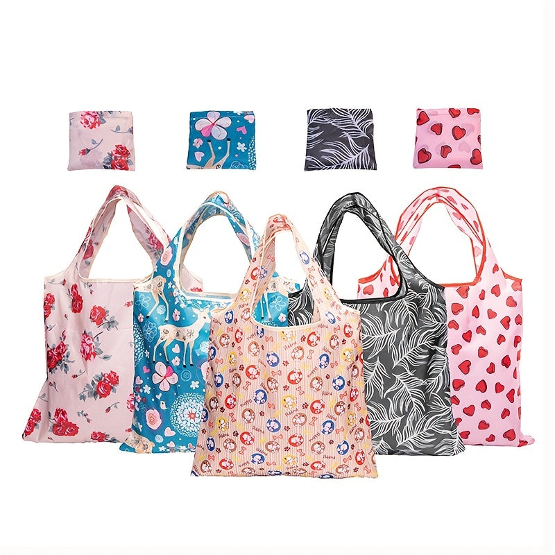 Printed Reusable Shopping Bag Eco Friendly