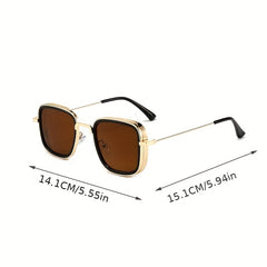 Square Lens Steam Punk Sunglasses