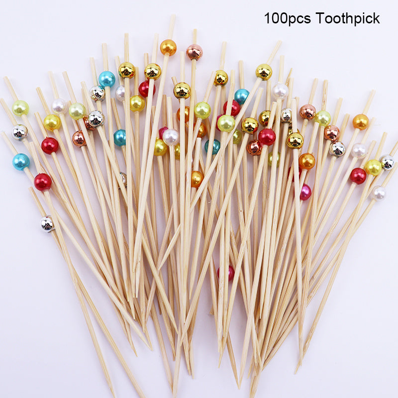100 Bamboo Cocktail Picks for Appetizers and Parties
