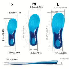 Sports Shock Absorption Insoles High Elastic Comfortable Running Sneaker Insoles
