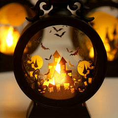 Vintage LED Halloween Candle Lantern Mini Lantern Decorative Lights