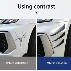6pcs Carbon Fiber Air Bumper Spoiler - Upgrade Your Car's Aesthetic