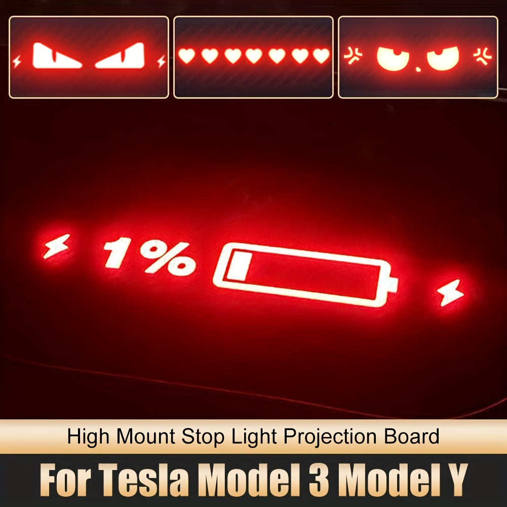 Model 3 Model Y High Mount Brake Light Projection DIY Board