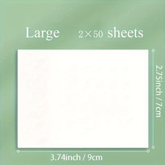 100 Sheets Transparent Sticky Notes for Notebooks Diaries School Office Supplies
