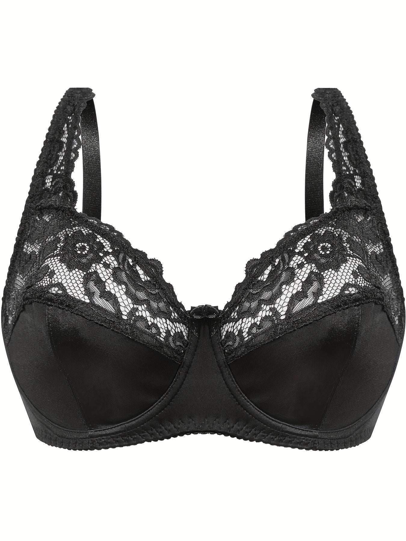  Sexy Bra Women's Plus Lace Underwire Full Cover Mini Bow Light Bra