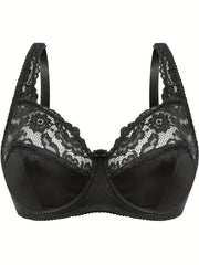  Sexy Bra Women's Plus Lace Underwire Full Cover Mini Bow Light Bra