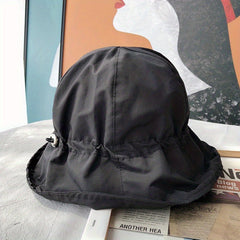 Foldable Drawstring Bucket Hat Lightweight Sun Hat for Women