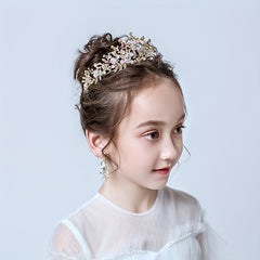 Girls Crown Headdress Set for Birthday Wedding Party
