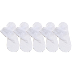 5 Pairs Floral Lace Short Socks Lightweight Stockings & Hosiery