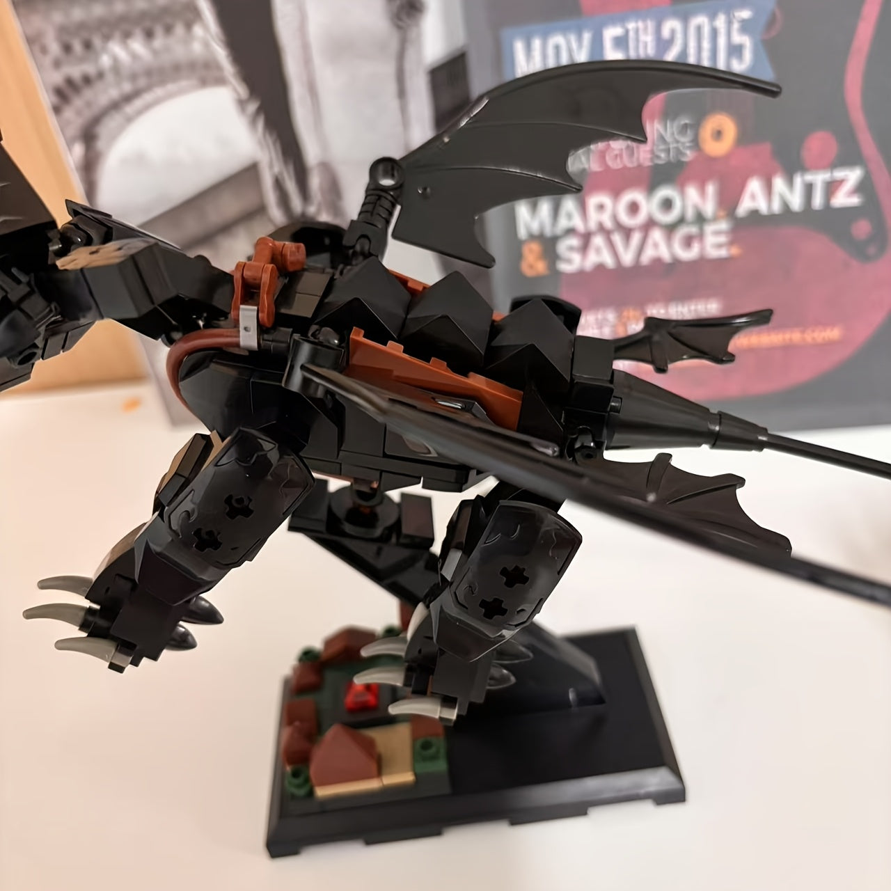 Dark Dragon Building Blocks Set - Ideal Gift for Adults