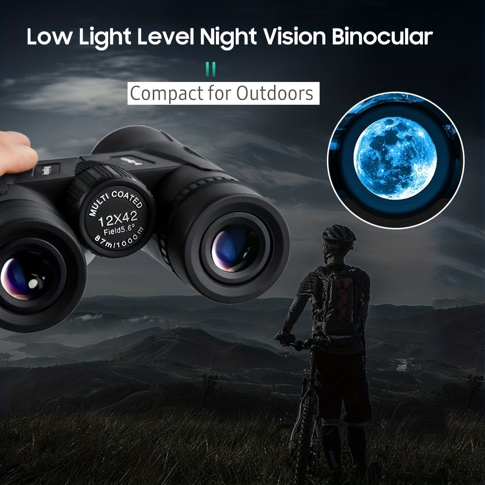 High Magnification Waterproof Binoculars 12x42 BAK4 Prism