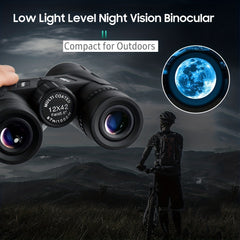 High Magnification Waterproof Binoculars 12x42 BAK4 Prism