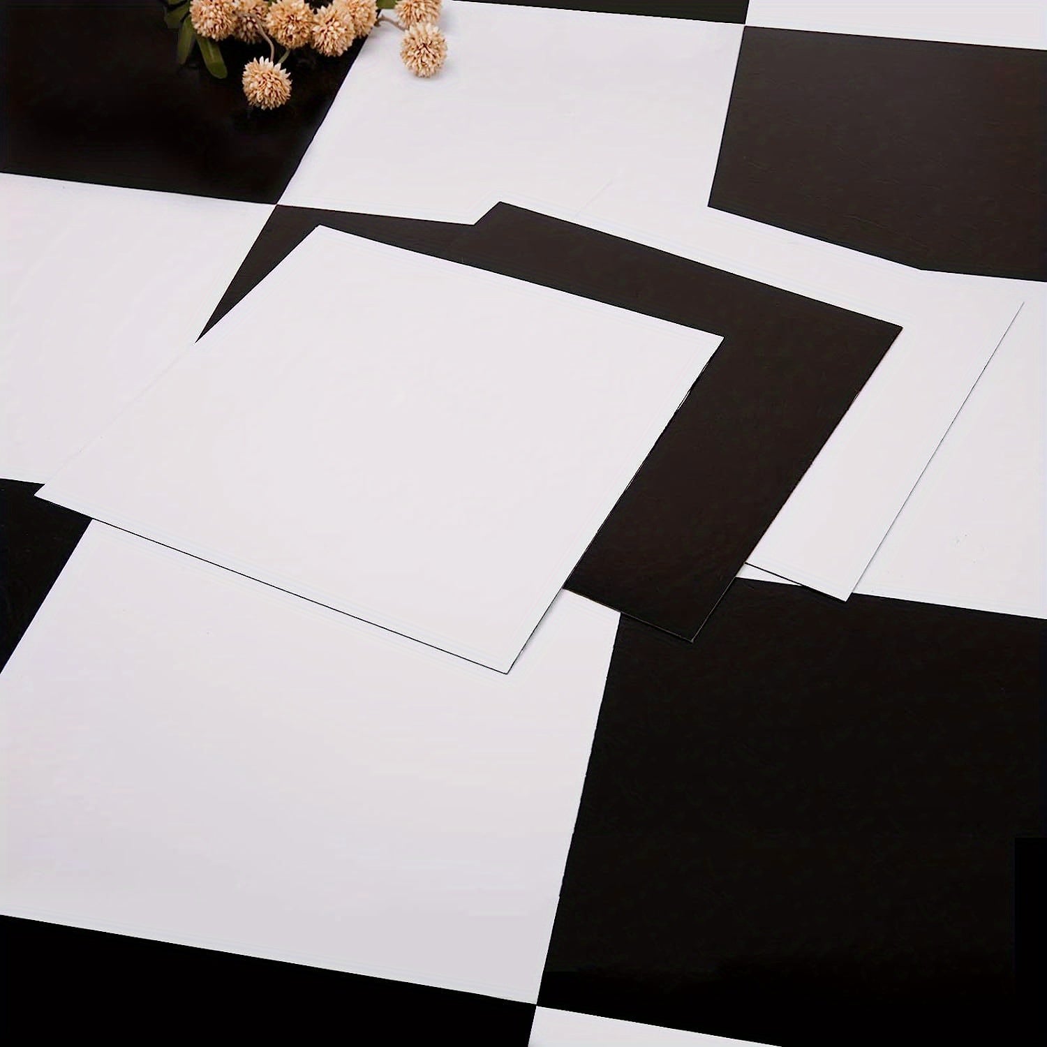 10 Pcs Waterproof Peel & Stick Vinyl Flooring Tiles for Bathroom & Kitchen