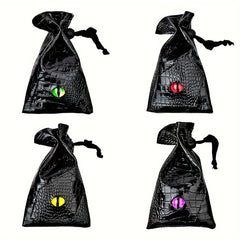 Crocodile Pattern Drawstring Dice Pouch Coin Storage Bag