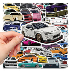 Anime Race Car Decorative Stickers, Waterproof Stickers for Phone Case Laptop